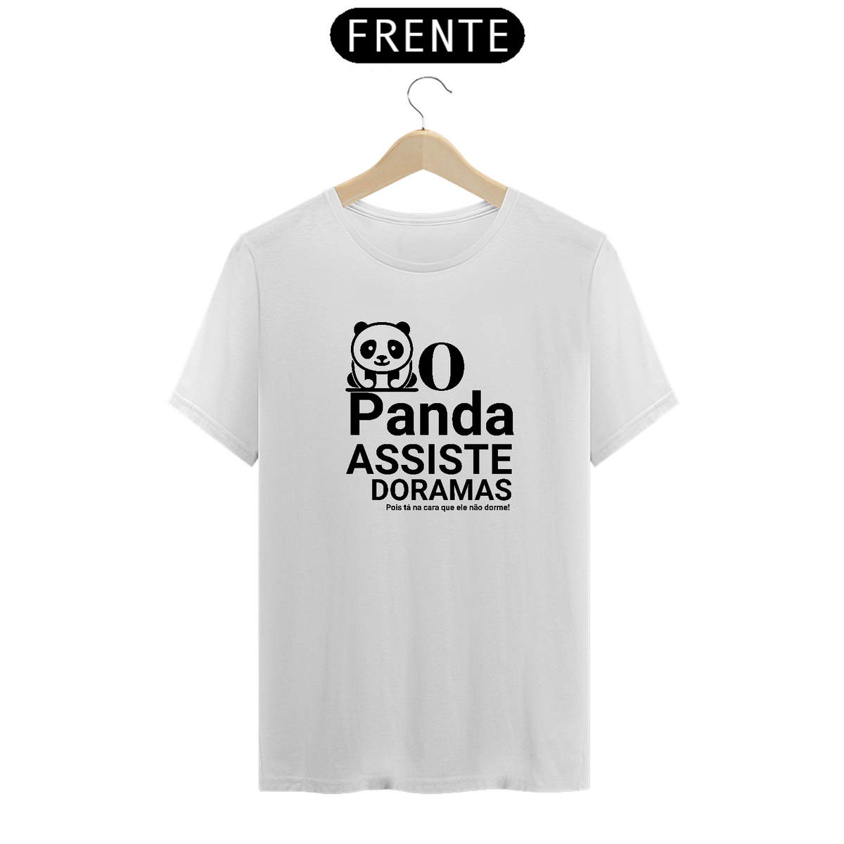 Nome do produto: Camisa Unissex - O Panda Assiste Dorama
