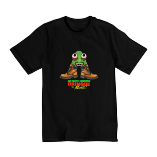 Nome do produtoCAMISETA INFANTIL UNISSEX QUALITY - ALFABETO MONSTRO (A)