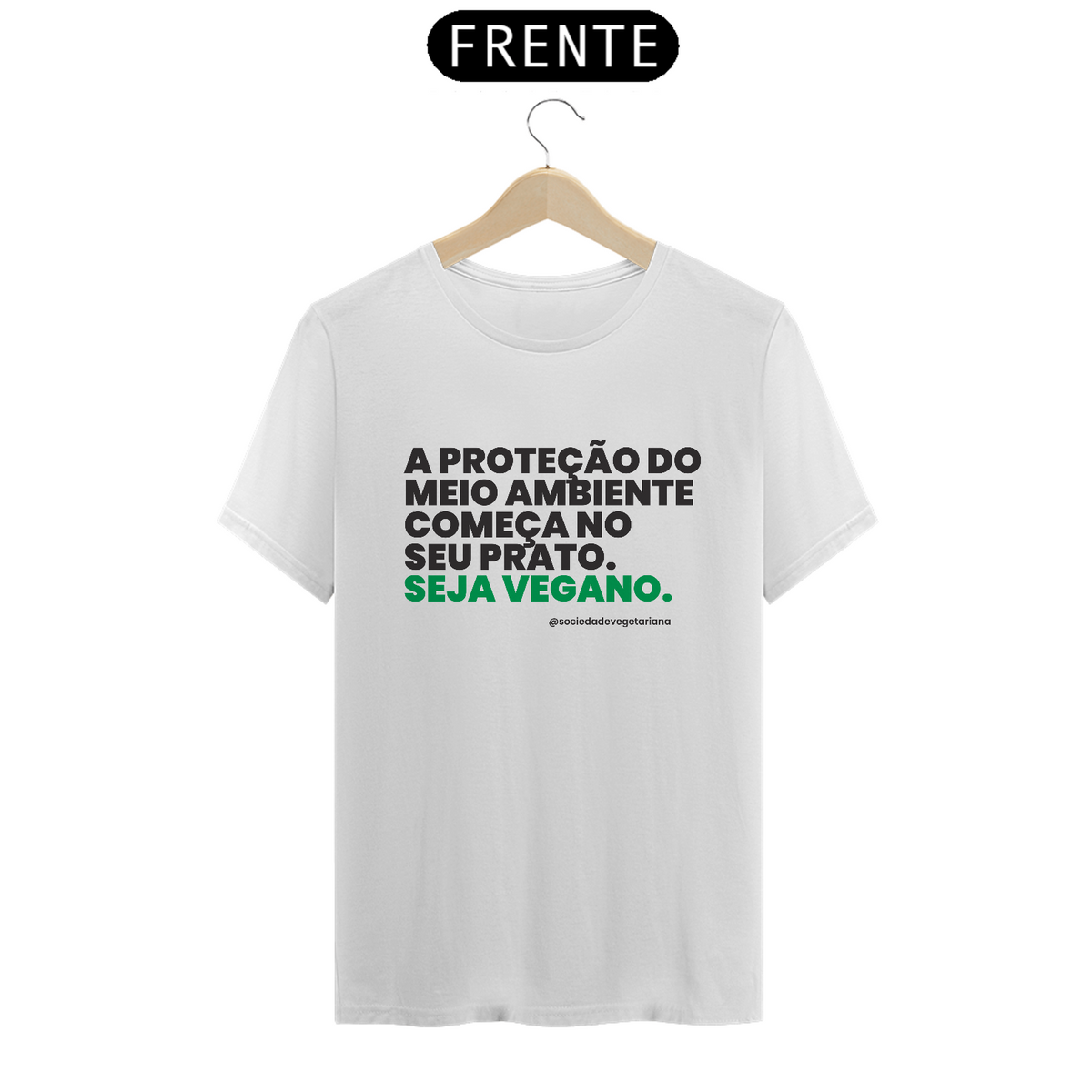 Nome do produto: Camiseta Seja Vegano