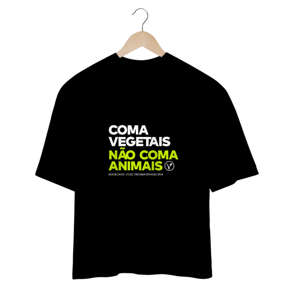 Camiseta Oversized Coma vegetais