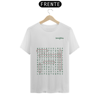 Camiseta Caça-palavras Elenco 2023 - Estampa verde