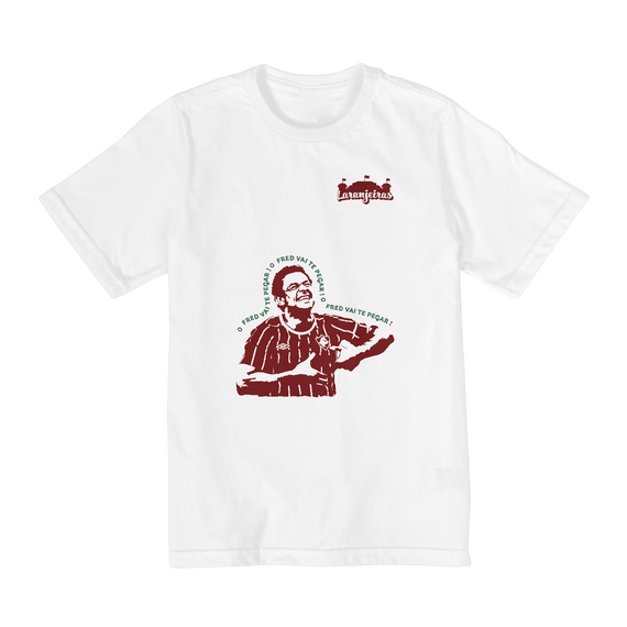 Camiseta Infantil Fred - Estampa grená
