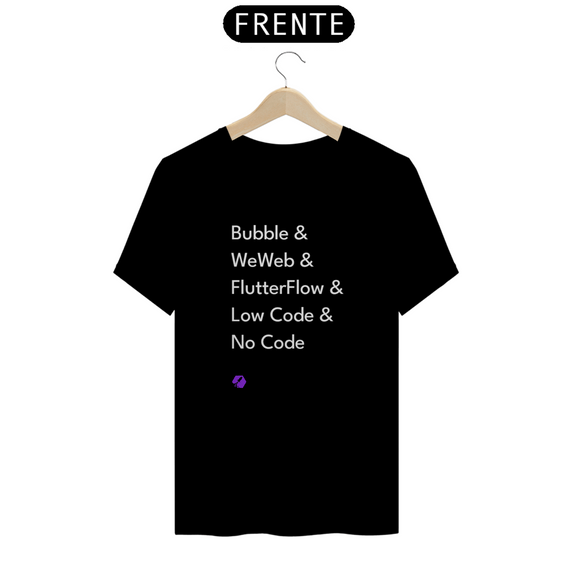 Camiseta Plataformas No Code  (Preta - Prime)