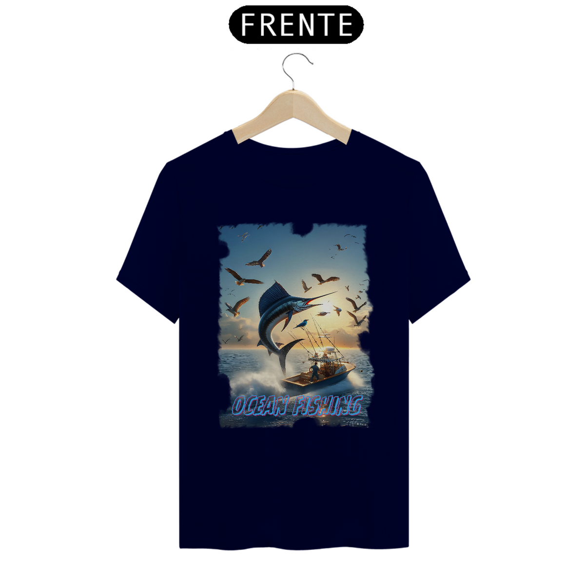 Nome do produto: Camiseta T-shirt Quality - Ocean Fishing