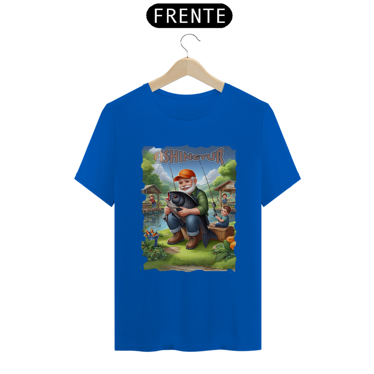 Nome do produto: Camiseta T-shirt Quality - Fishingtur Vovô Pescador