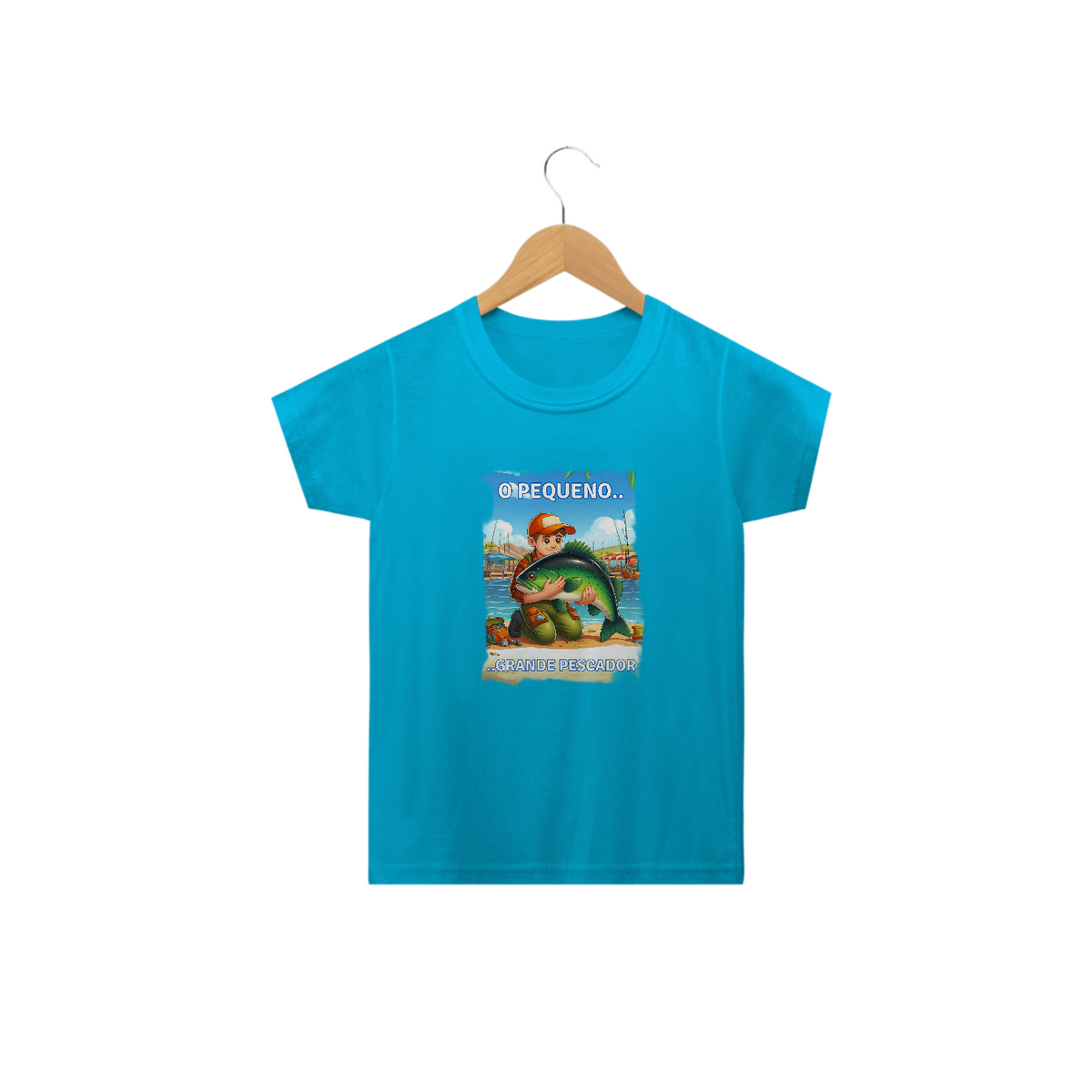 Nome do produto: Camiseta Classic Infantil - O Pequeno Grande Pescador