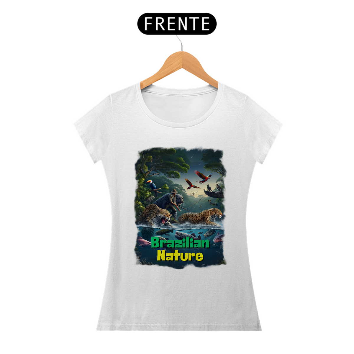 Nome do produto: Camiseta Baby Long Prime (fem) Brazilian Nature