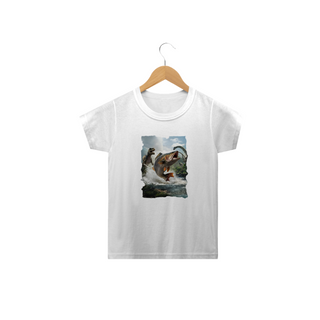 Camiseta Classic Infantil - Dino Fish