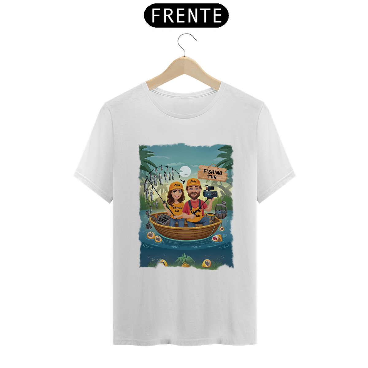 Nome do produto: Camiseta T-shirt Quality - Fishingtur Barco