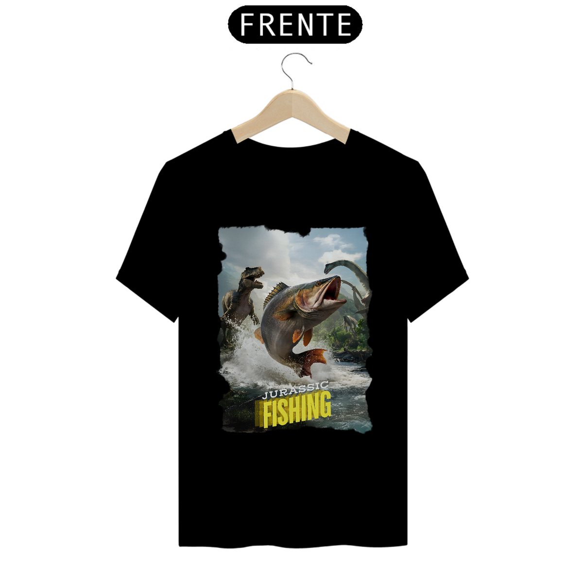 Nome do produto: Camiseta T-shirt Quality - Jurassic Fishing