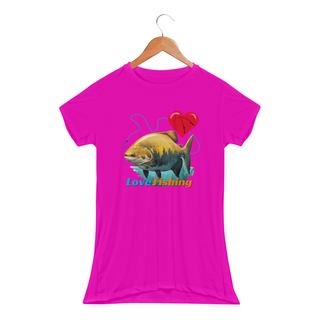 Nome do produtoCamiseta Baby Long Sport Dry UV (Fem) - Love Fishing Tambaqui