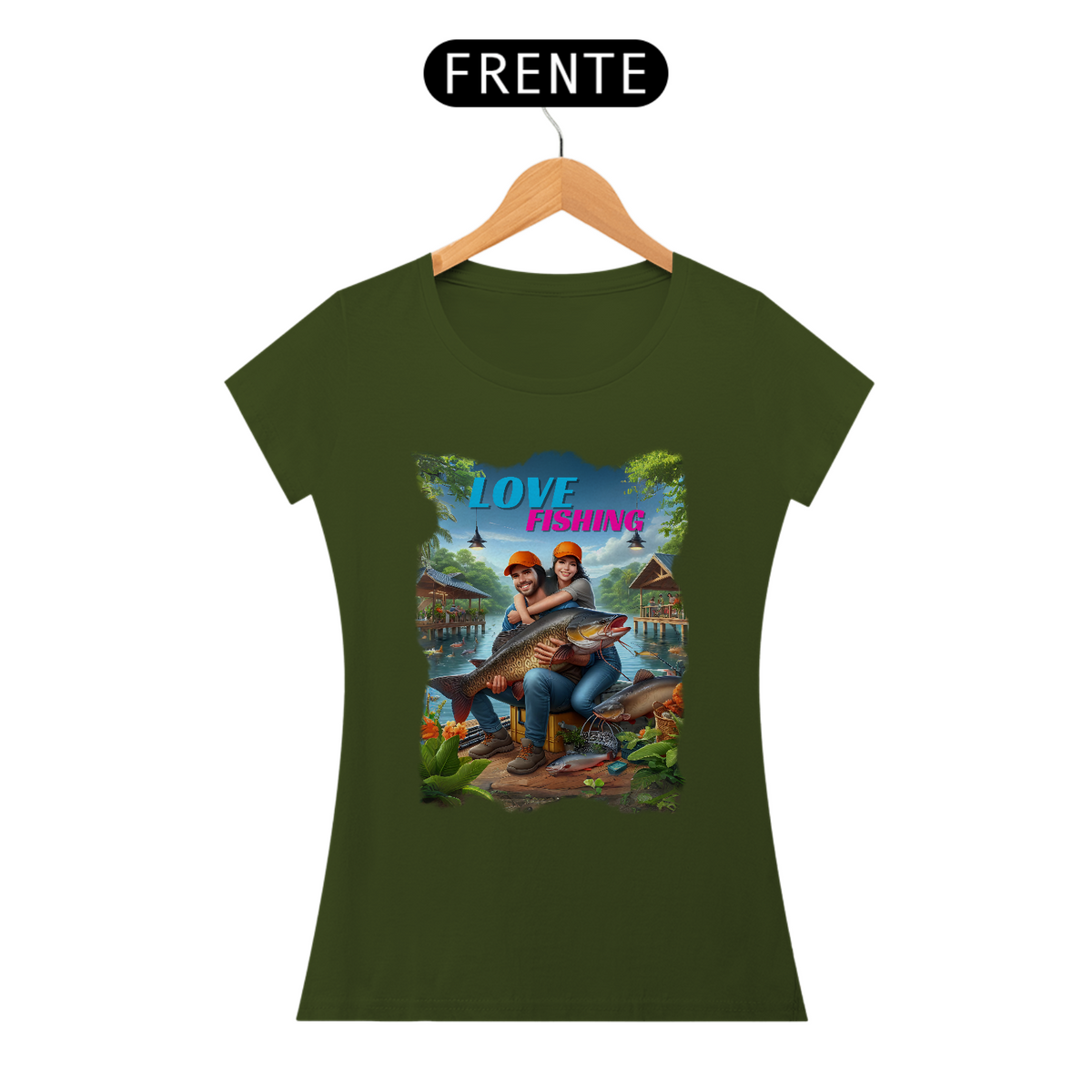 Nome do produto: Camiseta Baby Long Quality (fem) Love Fishing