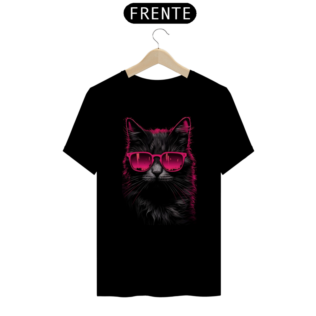 Nome do produto: Camiseta Gato