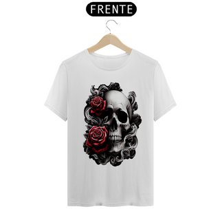 Nome do produtoCamiseta Caveira e Rosas