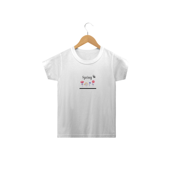 Camiseta Infantil Flores