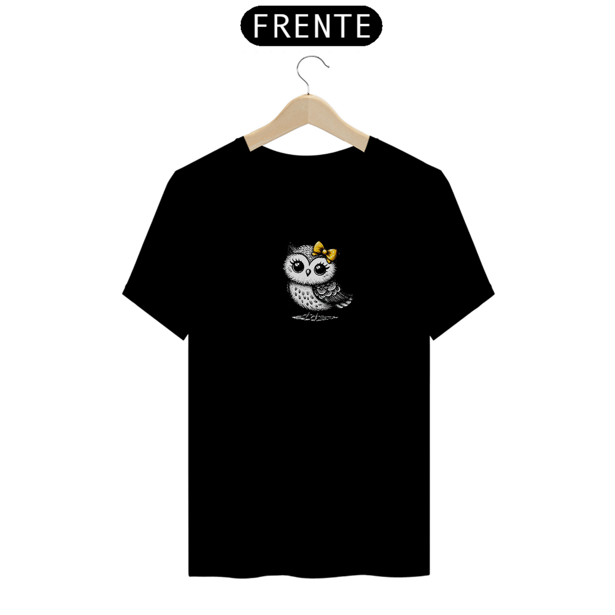 Nome do produto: Camiseta feminina corujinha