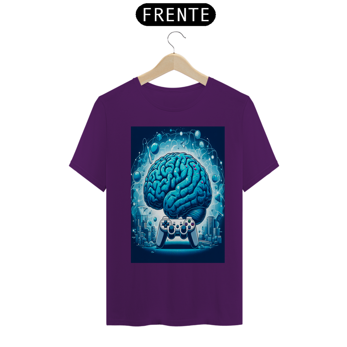Nome do produto: Camiseta Cérebro Gamer