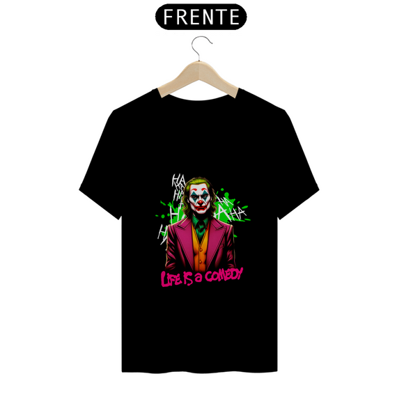 Camiseta Joker Preta  - Life is a comedy