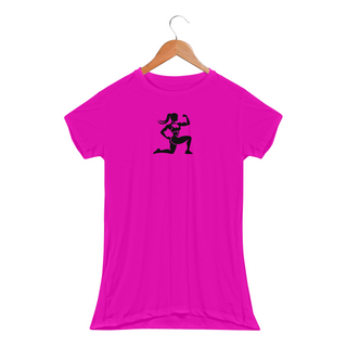 Camiseta Feminina BabyLong Dryfit - Strong Woman