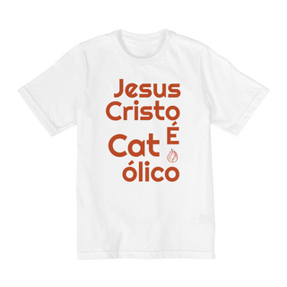 Nome do produtoCamiseta Infantil 10 a 14 anos Jesus Cristo é Católico