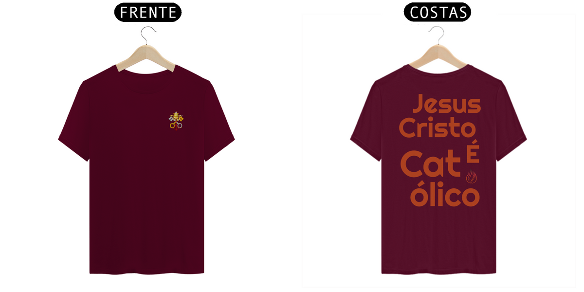 Nome do produto: Camiseta Jesus Cristo é Católico