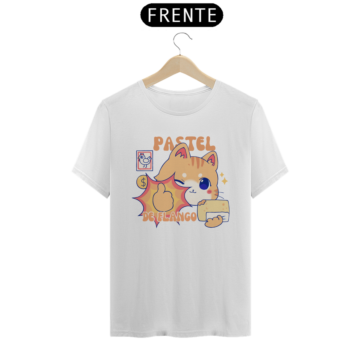 Nome do produto: T-Shirt gatinho com pastel de flango