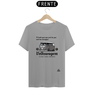 Nome do produtoCamiseta com estampa da VW Kombi corujinha e frase 