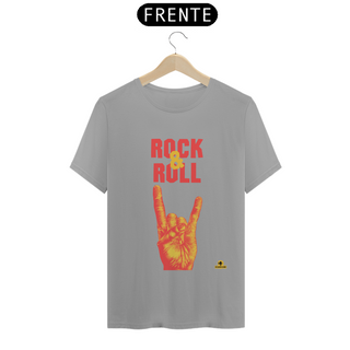 Nome do produtoCamiseta Rock & Roll com estampa de mão 