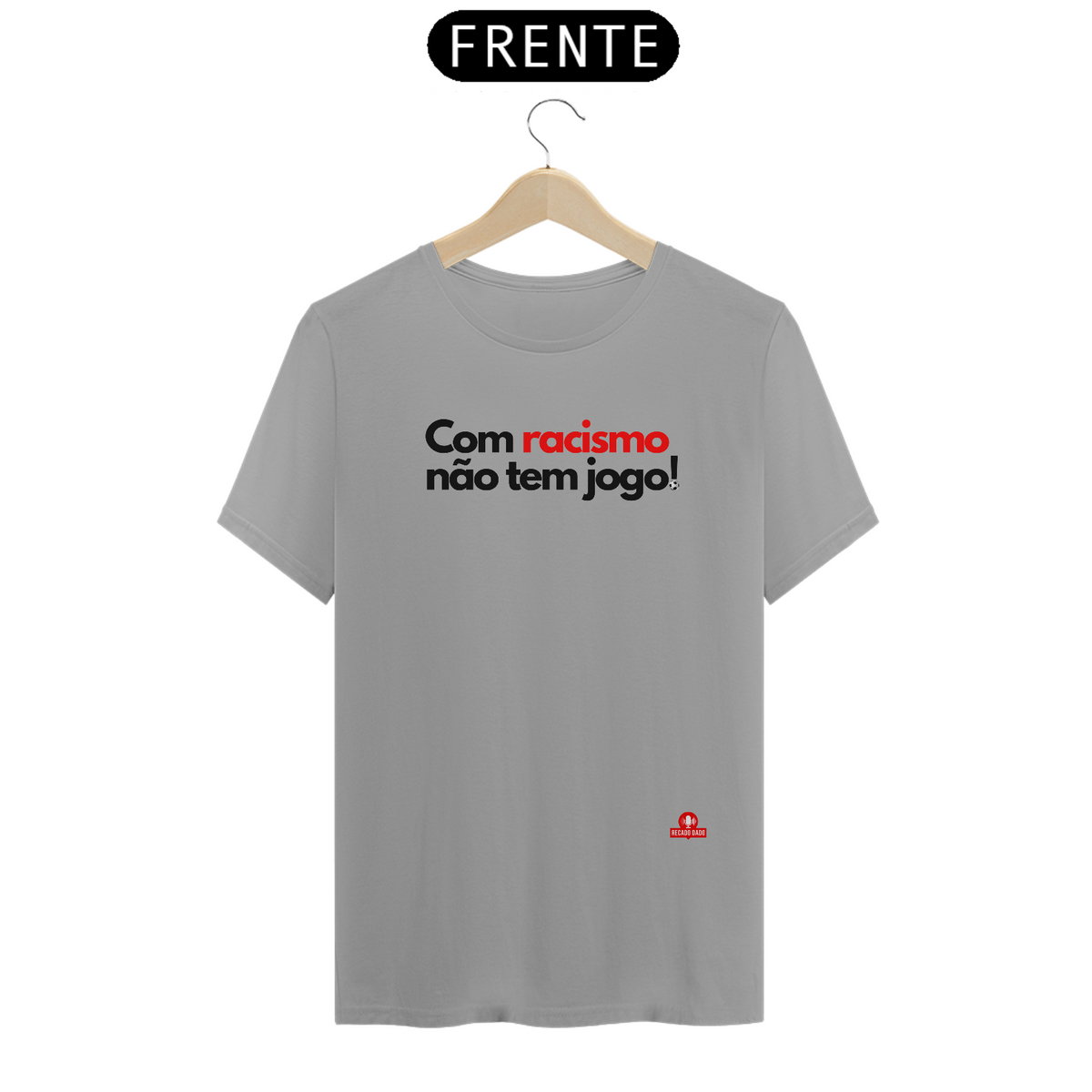 Nome do produto: Camiseta de torcedor com frase \