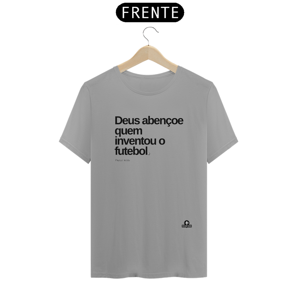 Nome do produto: Camiseta com frase do jogador Paolo Rossi \