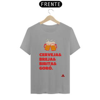 Camiseta de cerveja com frase 
