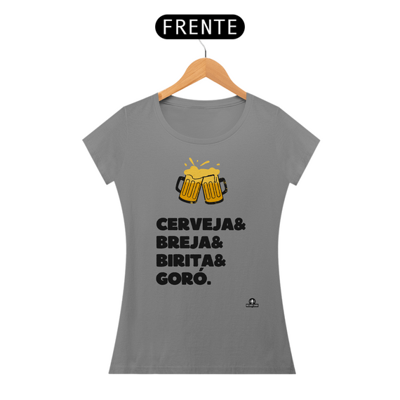 Camiseta de cerveja com frase 