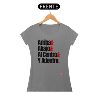 Nome do produtoCamiseta feminina sobre o 