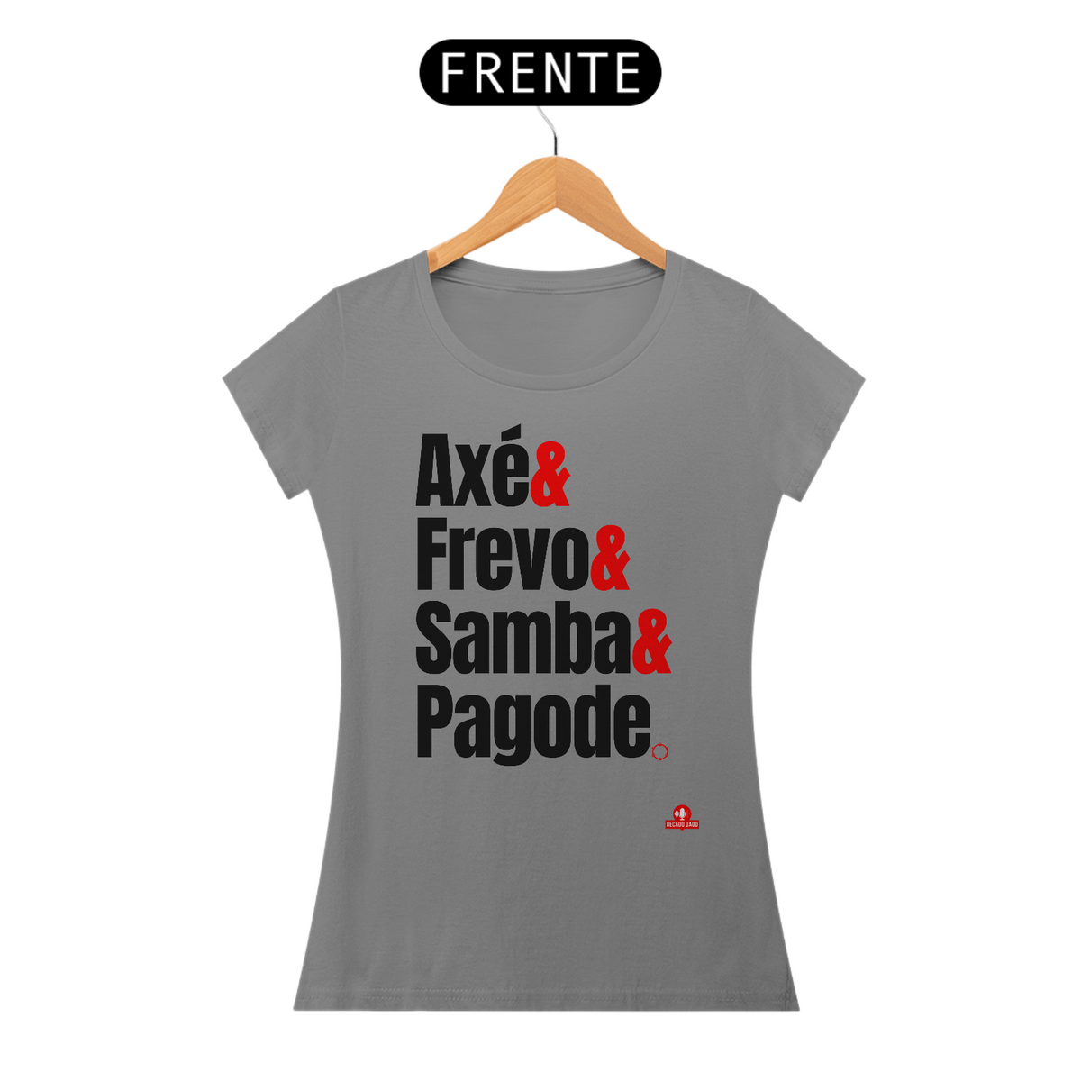 Nome do produto: Camiseta feminina com a frase \