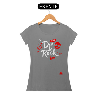 Nome do produtoCamiseta feminina rock caveira com frase 