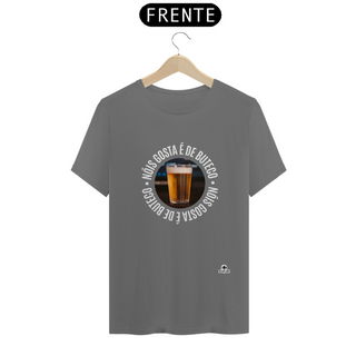 Camiseta estonada “Nóis Gosta É de Boteco” com imagem de um Copo americano de Cerveja.