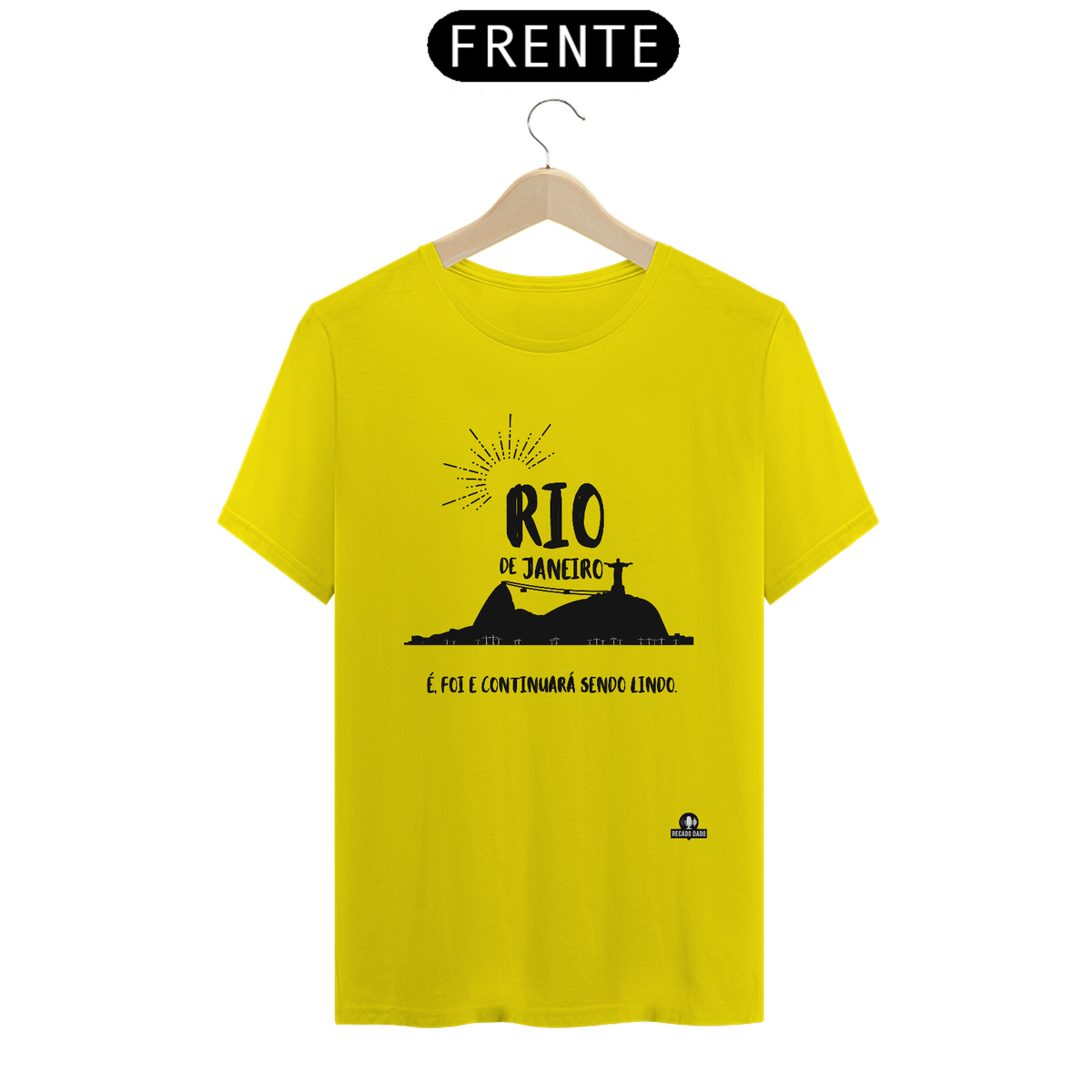 Nome do produto: Camiseta do Rio de Janeiro com frase \