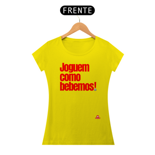 Nome do produtoCamiseta feminina engraçada com frase de futebol 