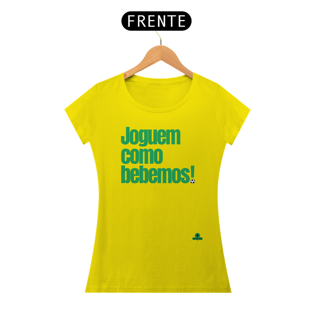 Nome do produto: Camiseta feminina engraçada com frase de futebol \