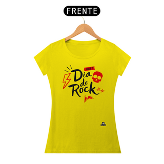 Nome do produtoCamiseta feminina rock caveira com frase 