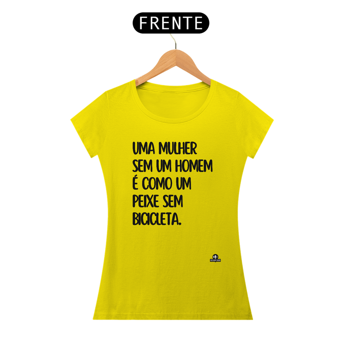 Nome do produto: Camiseta feminina com frase engraçada \