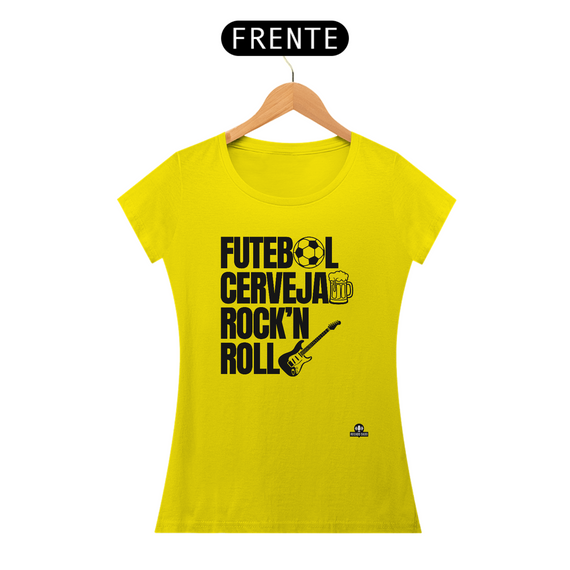 Camiseta feminina estilizada com frase 