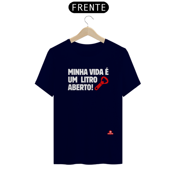 Camiseta hilária com frase 