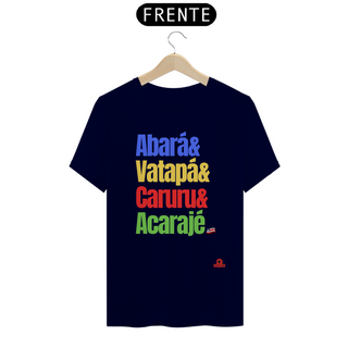 Camiseta Delícias da Bahia, com a frase 