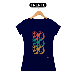 Nome do produtoCamiseta 80 Years Loved, eu amo os anos 80, em homenagem à melhor década de todos os tempos.