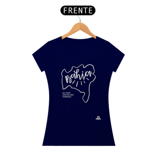 Nome do produtoCamiseta com o mapa da Bahia e a frase 