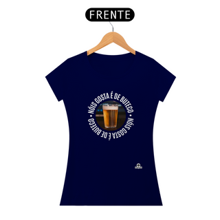 Nome do produtoCamiseta de cerveja “Nóis Gosta É de Boteco” com imagem de um Copo americano de Cerveja.