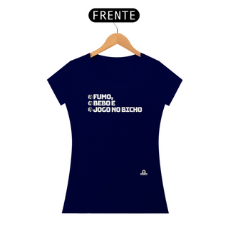 Nome do produtoCamiseta feminina baby long com frase de boteco 