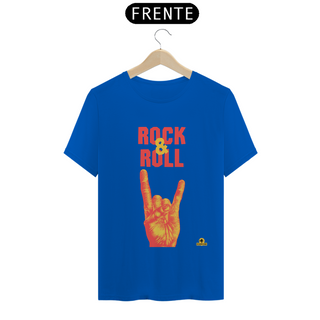 Nome do produtoCamiseta Rock & Roll com estampa de mão 