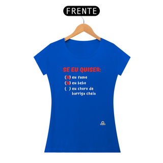 Nome do produtoCamiseta feminina engraçada 